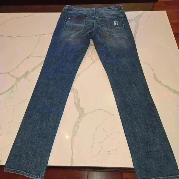 Rock&Republic Womens Berlin Distressed Embellished Stretch Skinny Jeans Size 10 - Picture 9 of 13